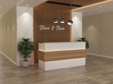 Small Office Reception Desk, Salon Spa Interior Design, Modern Office Reception Desk, Luxury Reception Desks, Office Reception Counters, Modern Office Reception, Small Reception Desk, Reception Table Design, Curved Reception Desk