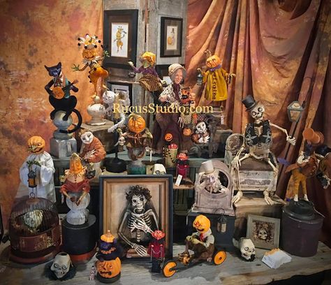 Scott Smith Rucus Studio, Scott Smith, Paper Mache Pumpkins, Diy Dolls, Men Faces, Male Face, Diy Doll, Paper Mache, Character Inspiration