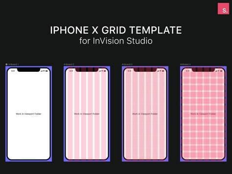 Iphone X Mockup & Grid Template - InVision Studio Freebie by Shahen Algoo Ios Design Guidelines, Grid Design Layout, Ux Design Principles, Ui Design Principles, Grid Template, Web Design Ux Ui, App Design Layout, Wireframe Design, Design Theory