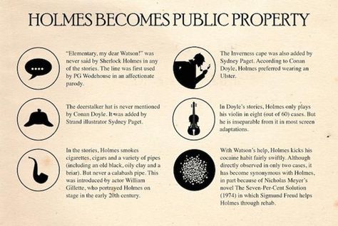 Elementary Infographics Explaining the Many Cases of Sherlock Holmes | Mental Floss Original Sherlock Holmes, Sherlock Holmes Books, A Guide To Deduction, The Science Of Deduction, Sherlock Holmes Book, Sherlock Holmes Stories, Elementary My Dear Watson, Watson Sherlock, Sherlock Quotes