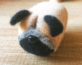 Needle felted felting kit project Animals chihuahua pug dog | Etsy Felted Dog, Felt Snowman, Needle Felting Diy, Bear Paintings, Needle Felted Dog, Animals Care, Wool Needle Felting, Needle Felting Tutorials, Felt Dogs