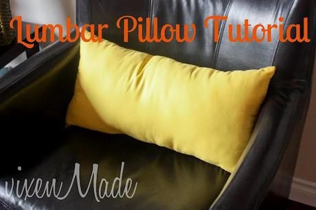 Lumbar Pillow Tutorial Diy Sewing Tutorials, Sewing Things, Pillow Tutorial, Diy Couch, Yellow Pillows, Beginner Sewing Projects Easy, Sew Easy, Sewing Pillows, Sewing Appliques