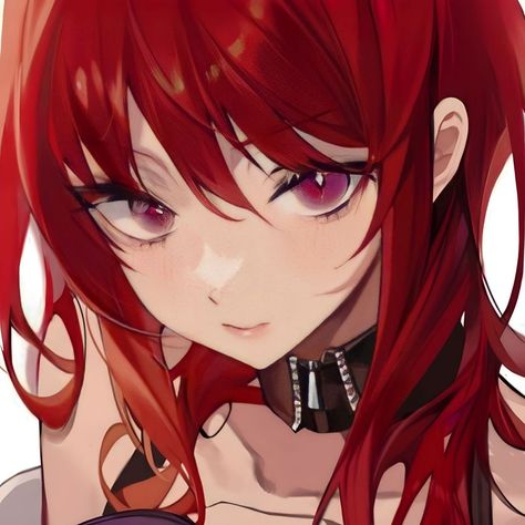 Red Hair Oc Girl, Red Anime Hair, Red Hair Anime, Red Pfp, Girls Pfp, Anime Red Hair, Short Red Hair, Red Hair Woman, Dark Red Hair