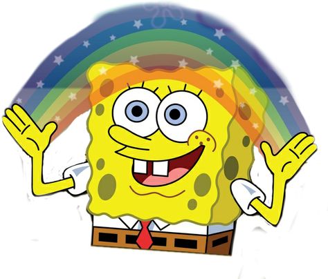 Imagination Meme, Spongebob Imagination, Spongebob Rainbow, Imagination Spongebob, Beer Pong Table Diy, Making A Rainbow, Rainbow Meme, Diy Beer Pong, Diy Beer Pong Table