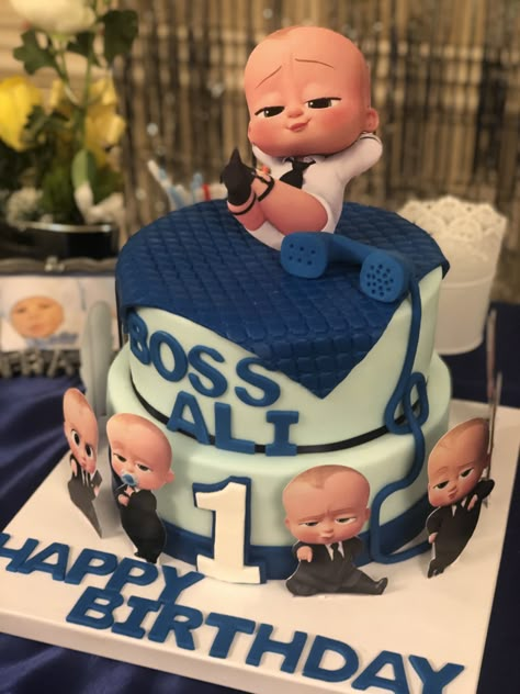 Cake Designs Baby Boy, Boss Baby Birthday Party Boy Cake, Boss Baby Theme Birthday Decoration, Babyboss Birthday Theme, Babyboss Birthday Cake, Baby Boss Cake Design, Baby Boss Birthday Cake, Boss Baby Birthday Decoration, Boss Baby Decoration