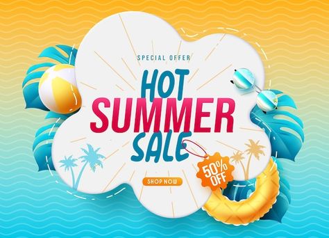 Vector summer sale vector banner design ... | Premium Vector #Freepik #vector #summer-promotion #summer-sale #season-sale #summer-promo Summer Promo, Business Ads, Summer Promotion, Vector Banner, Discount Offer, Pattern Background, Vector Photo, Background Patterns, Summer Sale