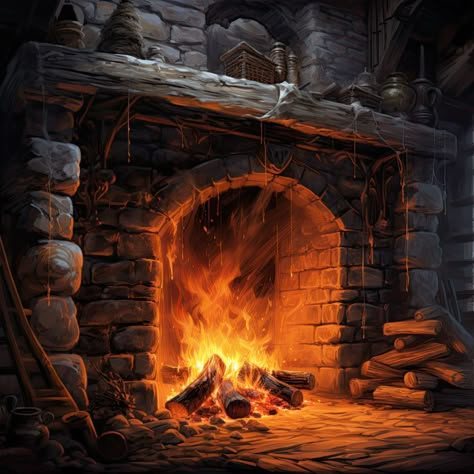 Bring the cozy ambiance of a crackling fireplace into your home with our Fireplace Sound. Whether you live in an apartment without a fireplace or just want to enhance the atmosphere of your living space, our Fireplace Sound provides the perfect solution. With realistic crackling and popping sounds, you'll feel like you're sitting in front of a warm fire on a cold winter's night. Fireplace Medieval, Fantasy Fireplace, Logs In Fireplace, Wizard Desk, Medieval Fireplace, Fantasy Bar, Melanie Dickerson, Castle Fireplace, Wizard Library