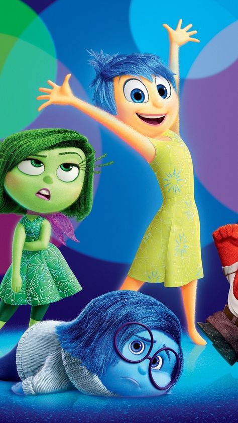 Disney's," Inside Out" HD iPhone wallpaper Inside Out Background, Inside Out Wallpaper, 2015 Wallpaper, Movie Inside Out, Animation Disney, Images Disney, Pixar Characters, Disney Inside Out, Wallpaper Disney