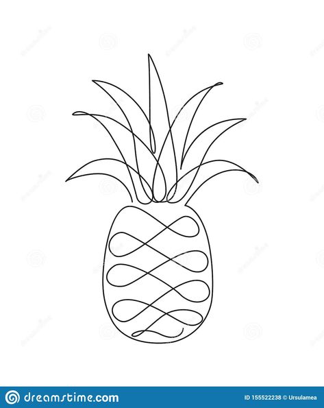 Pineapple Sketch, Pinapple Tattoos, Pineapple Drawing, Pineapple Illustration, Tropical Tattoo, Pineapple Tattoo, One Line Tattoo, Traditional Tattoo Designs, Skin Paint