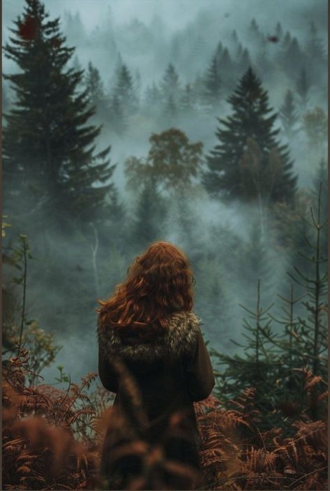 Scottish Witch Aesthetic, Witchy Autumn Aesthetic, Fall Witch Aesthetic, Autumn Witch Aesthetic, Autumn Witchcraft, October Core, Redhead Witch, Dark Fairytale Aesthetic, Forest Witch Aesthetic