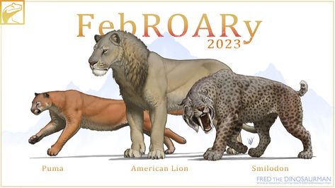 American Lion, Prehistoric Mammals, Prehistoric Wildlife, Prehistoric World, Cute Reptiles, Ancient Animals, Prehistoric Art, Paleo Art, Animals Friendship