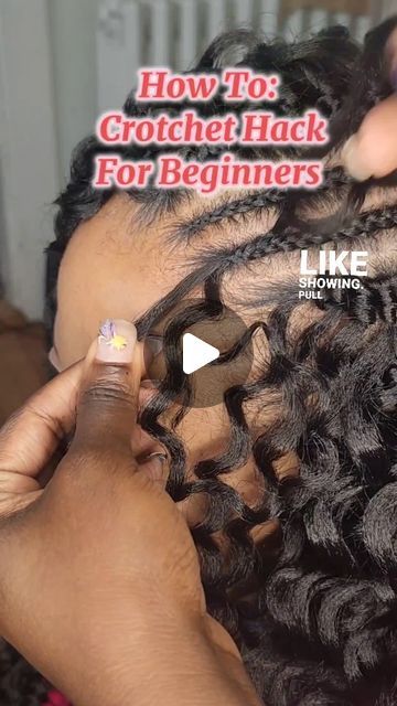 Brittany | Traveling Hair Stylist on Instagram: "🌟How To: Crotchet Hack For Beginners. Follow To Learn How To Do Hair. SAVE AND TRY FOR LATER. Call 301-485-9298 for your next appointment.   ❗️CROTCHET HAIR: Freetress Beach Wave   ❤️Subscribe for $19.99, Master so much with these tutorials.  Don't sell yourself short. Invest in yourself  ✨️I AM A LICENSED TRAVELING STYLIST SERVING THE DMV AREAS.  DC,MD, AND SOME AREAS IN VA.  CALL OR TEXT 301-485-9298 FOR YOUR NEXT HOME VISIT.  #crotchethairstyles #crotchethair #crotchetcurls #curlycrotchet #igtutorial #igtutorials #protectivestyles #protectivehairstyle #explore #viralreels #dmvhairstylist" How To Crochet Your Own Hair, How To Crochet For Beginners Hair, Curly Crochet Hair Styles Freetress, How To Crochet Hair, How To Crochet Hair For Beginners, Freetress Beach Curl Crochet, Crochet Hair Patterns, Freetress Crochet Hair, Braiding Tips