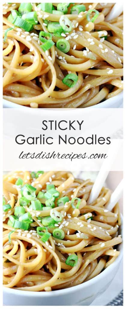 Sticky Noodles, Chicken Stir Fry Rice, Easy Peanut Chicken, Tasty Noodles Recipe, Asian Treats, Garlic Noodles Recipe, Sunday Dinners, Creamy Garlic Sauce, Garlic Noodles