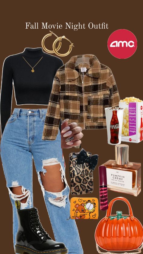 Fall movie night outfit Cute Movie Night Outfits, Movie Night Outfit Casual, Cider Outfits, Fall Movie Night, Movie Night Outfit, Night Outfit Casual, Fall Movie, Outfit Casual, Night Outfits