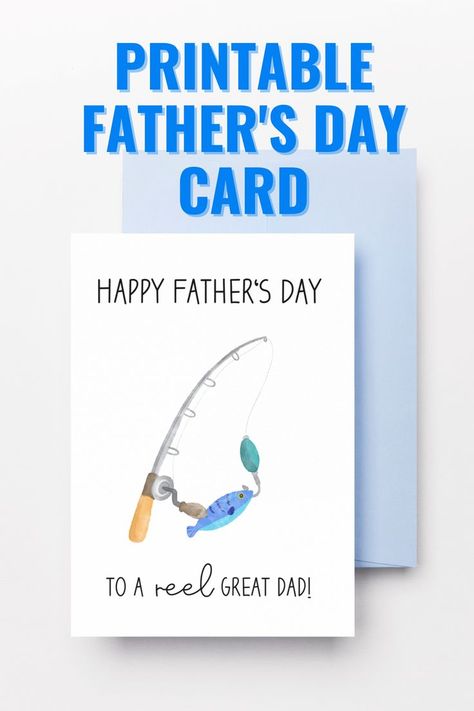 Fish Puns, Card For Husband, Funny Fathers Day Card, Fishing Cards, Pun Card, Birthday Cards For Boys, Diy Father's Day Gifts, Father's Day Card, Funny Fathers Day