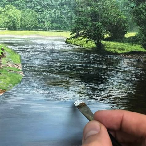 Landscape Painting Lesson, Michael James Smith, Michael James, Choppy Water, Oil Painting Lessons, James Smith, Oil Painting Inspiration, River Painting, Oil Painting Tutorial