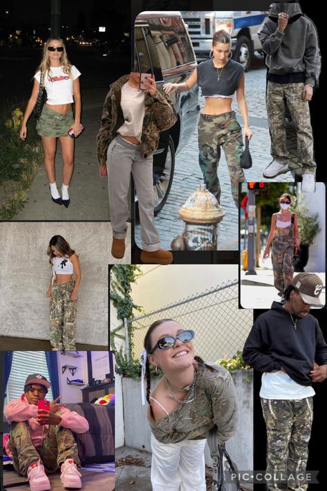 Some of the best camo fits ive ever seen 😍 Camo Party Outfit, Camo Fits For Football Game, Y2k Camo Outfits, Camo Outfits Aesthetic, Camo 2000s Outfit, Camo Girl Halloween Costume, Camo Fits, Aesthetic Camo Outfit, Grunge Camo Outfit