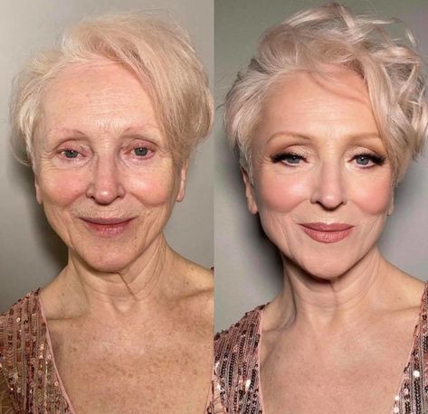 Woman Transformation, Trucco Smokey Eye, Makeup Tips For Older Women, Makeup For Older Women, Hooded Eye Makeup, Makeup Transformation, Diet Vegetarian, Bride Makeup, Smokey Eye Makeup