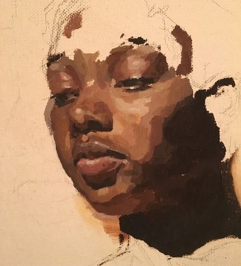 Black Women Oil Painting, Brown Skin Painting, Black People Paintings, Painting Dark Skin, Black Art Painting, Afrocentric Art, Arte Inspo, Ap Art, Dope Art