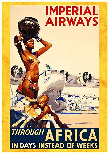 Imperial Airways, Vintage Airline Posters, Aviation Posters, Tourism Poster, Travel Ads, Airline Travel, Vintage Airlines, Vintage Aviation, British Airways