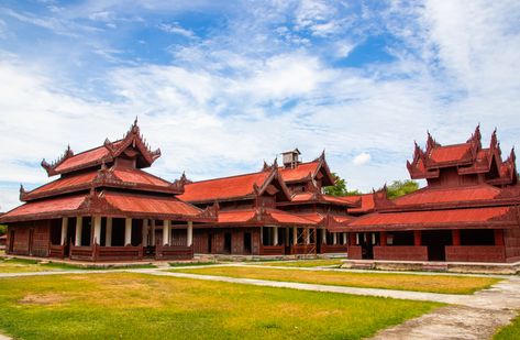 The Mandalay Palace in Mandalay, Myanmar, is the last royal palace of the last Burmese monarchy. The palace was built between 1857 and 1859 as part of the founding of the new royal capital Mandalay by King Mindon. Photo for Sale, Commercial & Advertising Use, Digital Download, Print, Self Promotion, #myanmar #travel #burma #trip #southeastasia #asia #burmese Mandalay Palace, Mandalay Hill, Myanmar Photo, Mandalay Myanmar, Myanmar Travel, Classical House, Marble Slabs, Photo To Cartoon, Buddha Art