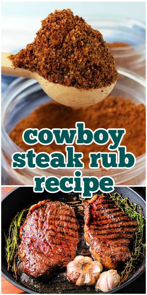 Coffee Rub Recipe, Steak Rub Recipe, Bbq Rub Recipe, Cowboy Steak, Steak Rub, Homemade Dry Mixes, The Perfect Steak, Delicious Steak, Steak Rubs