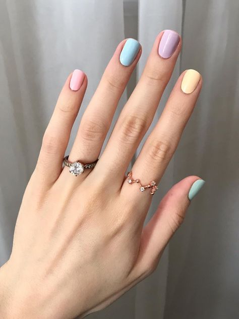 Easter Nail Art, Easy Nails, Cute Gel Nails, Easter Nails, Pastel Nails, Nailed It, Nail Designs Spring, Chic Nails, Short Acrylic Nails