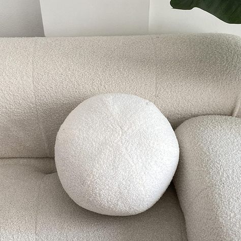 Amazon.com: SHINUOER White Ball Pillow Decorative Round Throw Pillows,11.8" Boucle Ball Pillow Sphere Shaped Pillow Plush Cushion Round Decorative Pillow for Couch,Sofa,Bedroom : Home & Kitchen Deco Pillow Light Bage Circle, Circle Pillow White, Scandinavian Circular Pillows, Circular Cushions Round Pillow, Spherical Pillow, Round Decorative Pillows, Round Throw Pillows, Decorative Pillows Couch, Bedroom Sofa