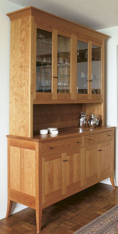 Shaker-style Linen Press - FineWoodworking Dining Cabinet Ideas, Modern Wood Furniture Design, Crockery Cabinet Design, Crockery Cabinet, Crockery Unit Design, Crockery Design, Dining Room Cabinet, Crockery Unit, Dining Room Hutch