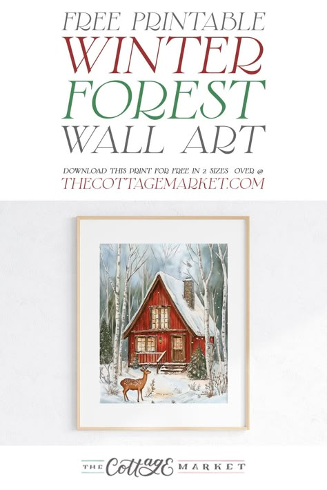 Free Printable Winter Forest Wall Art  Bring a serene winter scene into your home with our Free Printable Winter Forest Wall Art! Perfect for cozy seasonal decor!  Well my friends for many of us snow will be on its way soon (I think lol) not unless you are in Colorado where there was over 50 inches all ready! So in the honor of the snow Season coming us we have a Free Printable Winter Forest Wall Art Creation for you! This way you can add a touch of the Season with this peaceful and tranquil Free February Printables, Free Printable Christmas Art, Free Printable Christmas Wall Art, Free Winter Printables, Winter Printables Free, Winter Printables, Farmhouse Printables, Snow Season, Farmhouse Home Decor Ideas