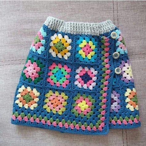 Crocheted Skirt, Knit Skirt Pattern, Crochet Skirt Pattern, Hippie Crochet, Mode Crochet, Pola Amigurumi, Crochet Skirts, Handmade Skirts, Haken Baby