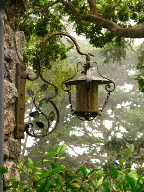 Garden Lanterns, Have Inspiration, The Secret Garden, Garden Cottage, Bird Feeder, Dream Garden, Lantern Lights, Garden Lighting, Garden And Yard