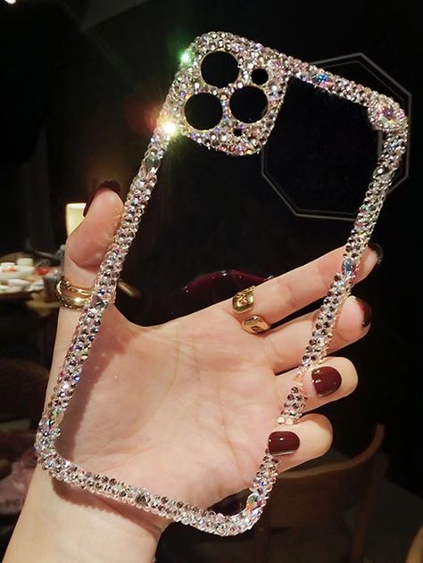 Bedazzled Phone Case, Transparent Iphone, Bling Phone Cases, Bling Fashion, Bling Phone Case, Gem Diamonds, Apple Brand, Diy Phone, Diy Phone Case