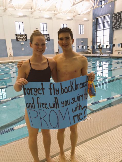 Promposal Phenomenon – Wildcat Word Dance Asking, Dance Asks, Hoco Signs, Swimmer Memes, Cute Hoco Proposals, Cute Proposals, Cute Promposals, Swimming Jokes, Swim Aesthetic