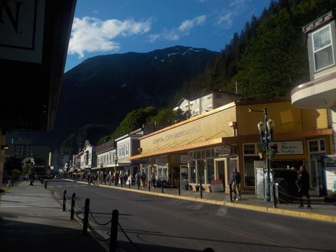 Small Mountain Town, Small Town Aesthetic, Small Town Mystery, Town Aesthetic, 6th Form, Mountains Aesthetic, The Road Not Taken, Juneau Alaska, Western Canada