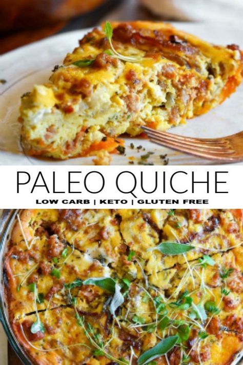 Dairy Free Quiche Recipes, Paleo Quiche, Kale Quiche, Low Carb Quiche, Quiche Muffins, Paleo Food, Keto Pancakes, Crustless Quiche, Low Carb Breakfast Recipes