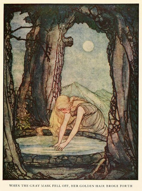 Art of Narrative: Rie Cramer ~ Grimm's Fairy Tales ~ 1927 Grim Fairy Tales, Warwick Goble, Fabian Perez, Grimm's Fairy Tales, Fairy Tale Illustrations, Golden Age Of Illustration, Fairy Tale Art, Edmund Dulac, Fairy Folk