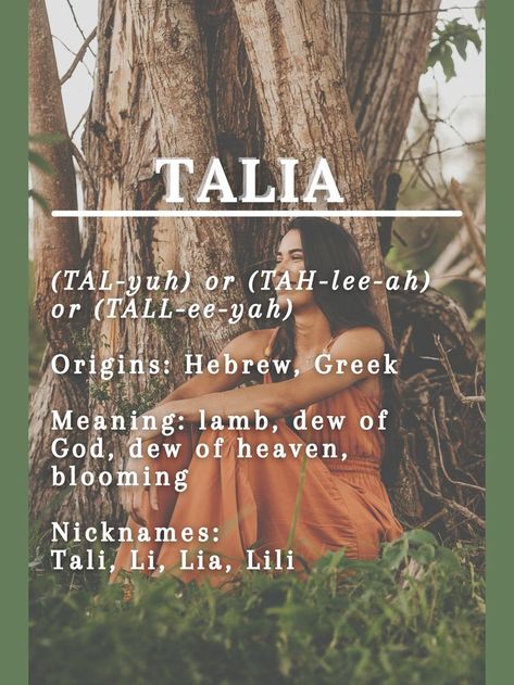 Talia Name, Meaningful Baby Names, Rare Names, Fantasy Character Names, Female Character Names, Unique Girl Names, Best Character Names, Fantasy Names