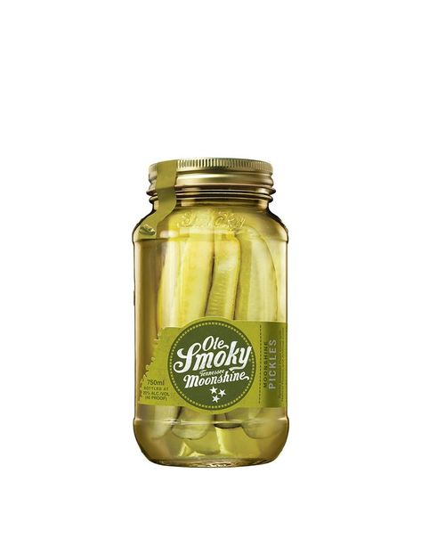 Ole Smoky® Moonshine Pickles | Buy Online or Send as a Gift | ReserveBar Pickle Shot, Ole Smoky Moonshine, Moonshine Cocktails, Vodka Gifts, Flavored Rum, Gin Brands, Beer Glassware, Vodka Brands, Fruity Cocktails