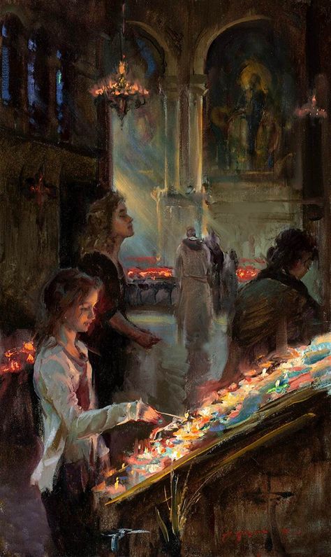 In Memory by Dan Gerhartz, Oil, 30 x 18 Dan Gerhartz, Daniel Gerhartz, Painterly Art, Figurative Artists, Russian Art, Romantic Art, Figurative Art, Figure Painting, Contemporary Paintings