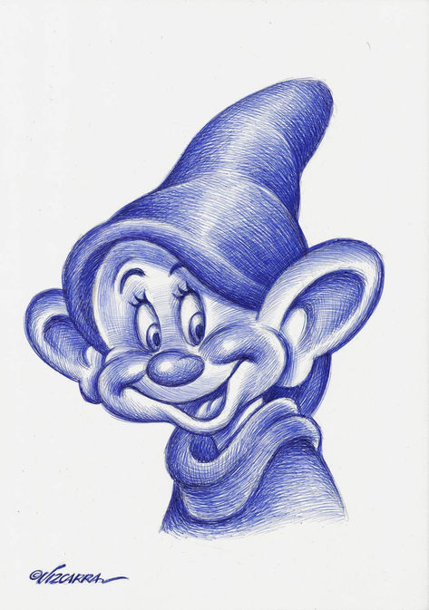 Biro Art Gcse, Ballpoint Pen Shading, Pen Drawing Cartoon, Blue Pen Drawing, Ball Pen Sketch, Ball Point Pen Drawing, Ballpen Drawing, Biro Art, Colored Pencil Art Projects