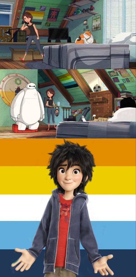 Lgbtq Characters In Cartoons, Baymax Lgbtq, Pride Flags As Humans, Lgbtq Cartoon Characters, Gay Characters In Movies, Aroace Drawings, Cute Lgbtq Wallpapers, Lgbtq Lockscreen, Cute Lgbtq Art