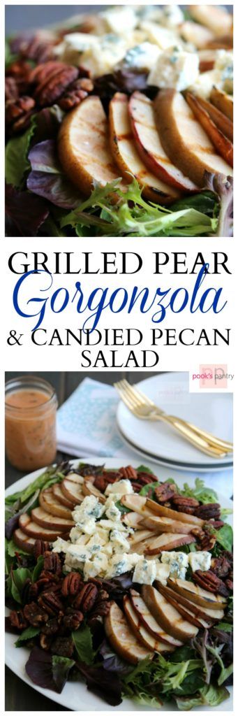 Salad With Candied Pecans, Pear Gorgonzola Salad, Pear And Gorgonzola, Weekend Lunches, Pear Gorgonzola, Candied Pecans For Salad, Easter Salad, Refreshing Salads, Candied Pecan