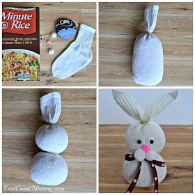 Påskeaktiviteter For Barn, Sock Bunnies, Diy Sock Toys, Diy – Velikonoce, Sock Bunny, Sock Toys, Diy Socks, Sock Crafts, Easy Easter Crafts