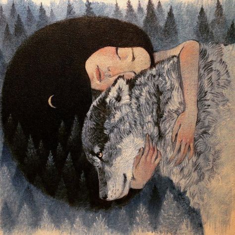 It is worse to stay where one does not belong at all than to wander about lost for a while and looking for the psychic and soulful kinship one requires. ― Clarissa Pinkola Estés Women Who Run With the Wolves: Myths and Stories of the Wild Woman Archetype... See More Lucy Campbell, Wolves And Women, Arte Inspo, Art Et Illustration, Wild Woman, A Wolf, Wolf Art, Arte Animal, Arte Fantasy