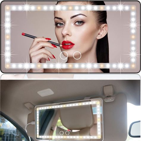 4382.73PKR |Conair Reflection Lighted Mirror|conair Lighted Sun Visor Vanity Mirror - 60 Leds, 3 Modes, Dimmable Car Visor Mirror, House Hunting Checklist, Car Vanity Mirror, Car Makeup, Baby Mirror, Everyday Challenges, Car Sun Visor, Car Visor, Flawless Makeup Application