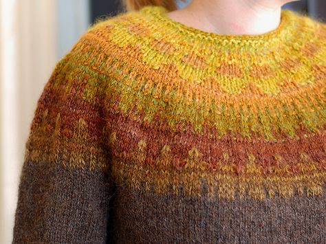 Bohus Knitting, Icelandic Sweaters, Colorwork Knitting, Knit Basket, How To Purl Knit, Fair Isle Knitting, Brown Sweater, Sweater Pattern, Knitting Inspiration