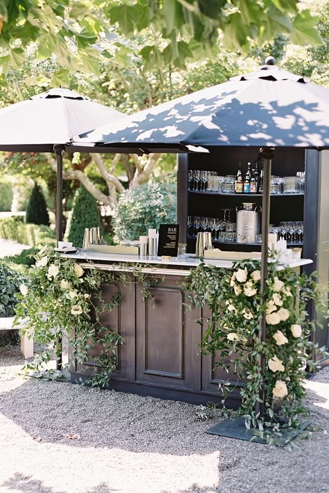 Beverage Bars, Beaulieu Garden Wedding, Beaulieu Garden, Bar Exterior, Reception Tablescapes, Bar Detail, Cocktail Hour Wedding, Event Bar, Drink Bar