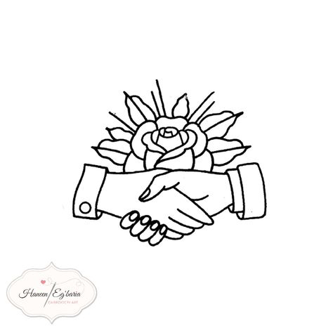 Shaking Hands Tattoo, Tattoo Wisdom, Rose Tattoo Flash, Discover Tattoo, Flash Art Tattoos, Flash Sketch, Watercolor Japanese, Traditional Tattoo Stencils, Food Logos