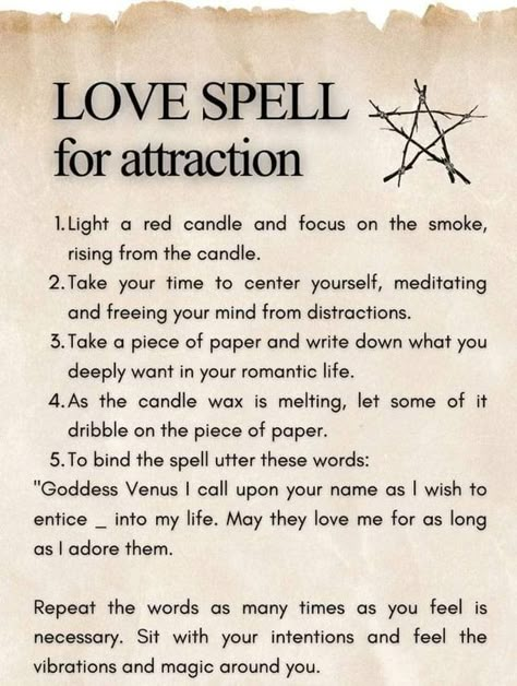 Unleash the power of attraction with a potent love spell designed to draw love into your life. Whether you're new to witchcraft or a seasoned practitioner, this easy-to-follow guide helps you manifest love through simple yet effective spells. Tap into the magic of attraction and see the results for yourself! #LoveSpell #Witchcraft #WhiteMagic #ManifestLove #EasySpells #AttractionSpells #Wicca #WitchcraftForBeginners #LoveMagic Which Craft Spells Love, Spell For Obsession, Love Spell For Him, Witchcraft Spells For Beginners Love Spell, Spell To Find True Love, How To Attract Love Spell, Spells To Make Her Obsessed With You, Crystals For Love Spells, Spells For Ex Lovers